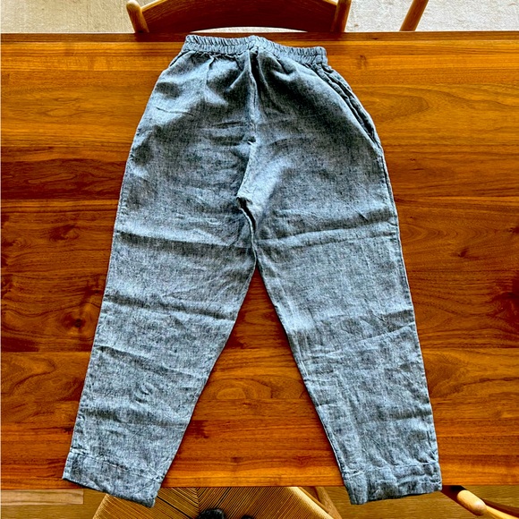 petria lenehan Pants - Petria Lenehan linen Sligo pants in denim color Size S